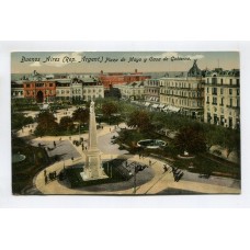 CIUDAD DE BUENOS AIRES PLAZA DE MAYO ANTIGUA TARJETA POSTAL